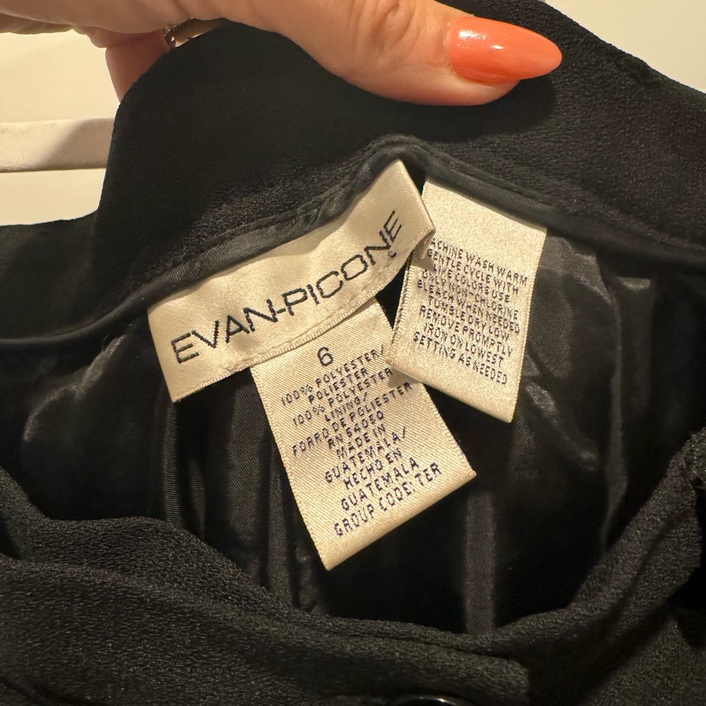 Vintage Evan Picone Black Trousers - Picture 3 of 5